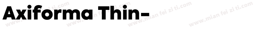 Axiforma Thin字体转换